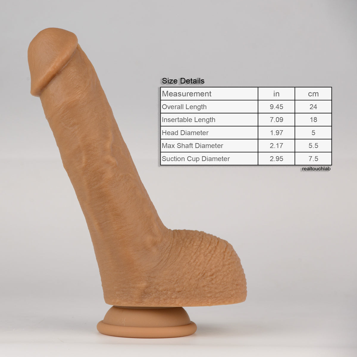 The Marcus | Nude Raw Silicone Heavy-Girth Dual-Density Dildo