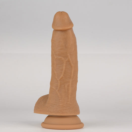 The Gabriel | Nude Raw Silicone Gentle Dual-Density Dildo